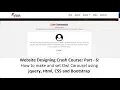 Website Design Part-6 How to make Owl Carousel using jquery Html CSS and Bootstrap
