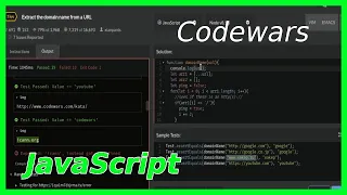 Extract the domain name from a URL - JavaScript Codewars Challenge