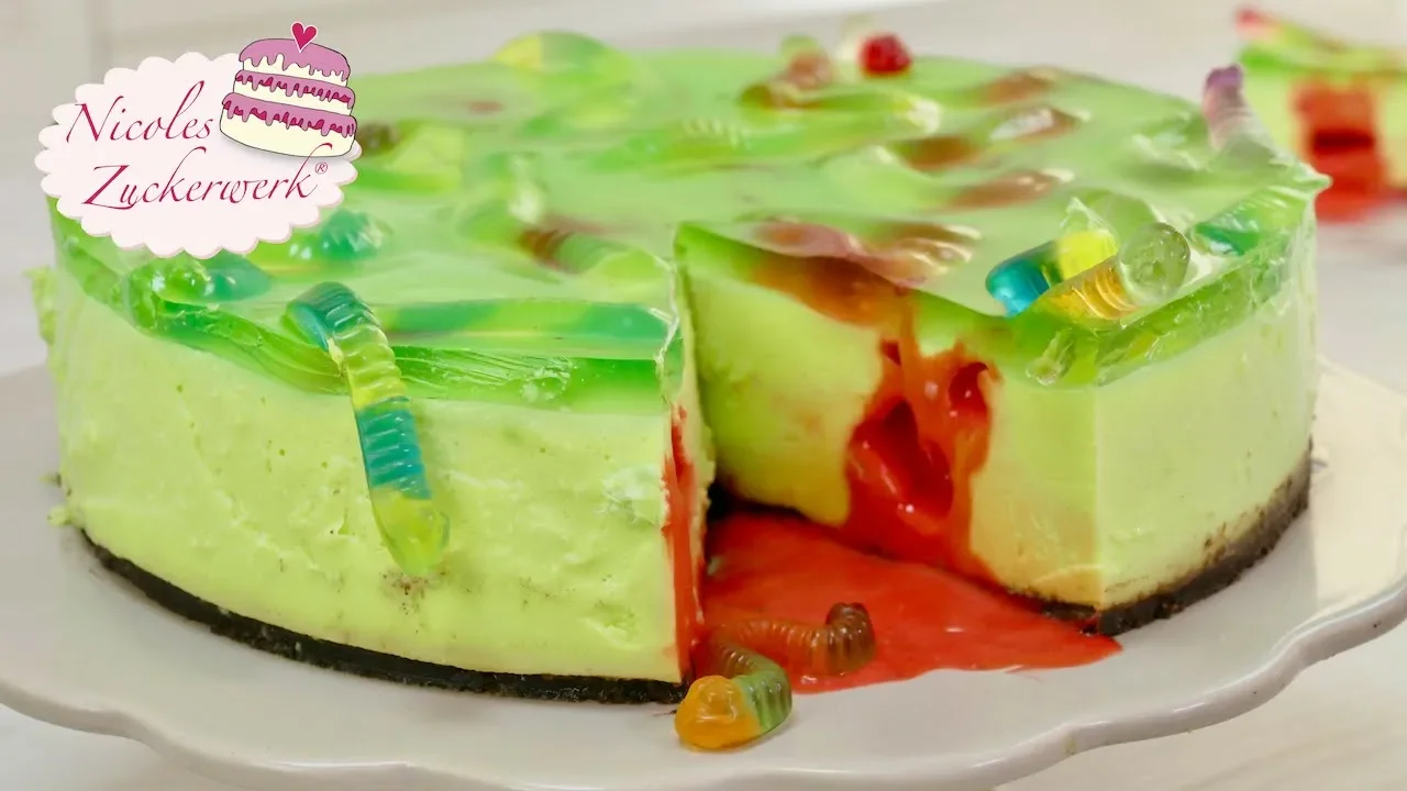 Tassenmessung / Schönes Fruchtgelee-Käsekuchen-Rezept / Vanille-Biskuit / ASMR / Fruit Jelly Cake