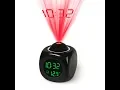 The LED Projection Talking Temperature Alarm Clock Instructions Review And Unboxing