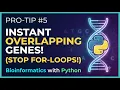 Bioinformatics Pro-Tip Find Overlapping Genes Instantly Stop Using For-Loops