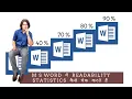 How to check readability statistics in word How do you check readability statistics in Word