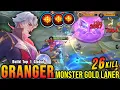 26 Kills!! Insane Damage Granger Monster Gold Laner!! - Build Top 1 Global Granger ~ MLBB