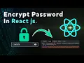 How to encrypt password in React js before sending it to the API Encrypt password using bcrypt js