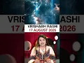 17 August 2026 Vrishabh Rashi Horoscope