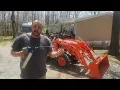 How to grease your LA525 front loader on your Kubota L series Tractor