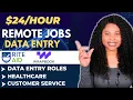 Work From Home Jobs 2024 Healthcare Jobs Aid Data entry WHF Jobs Customer rep