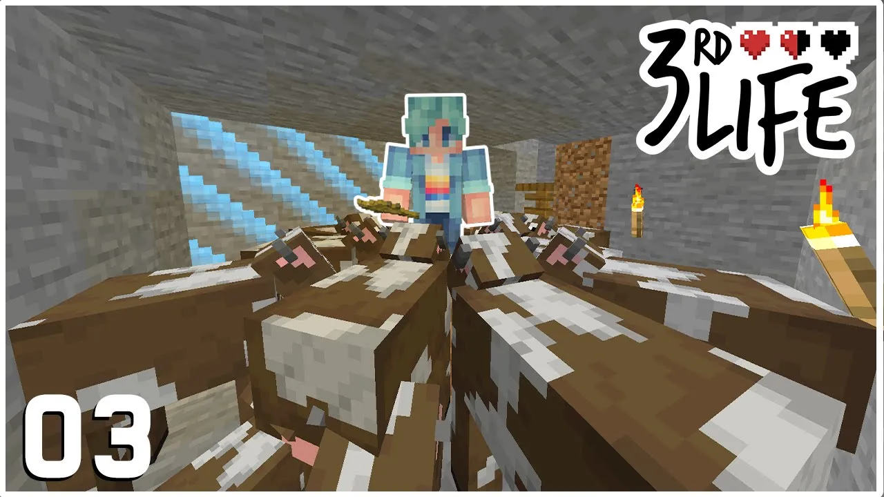 Watch "The Great Cow HEIST! - Minecraft 3rd Life SMP - Ep.3" on YouTube