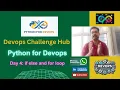 Python for Devops Day 4 if else for loop