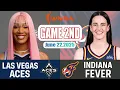 Download Lagu Indiana Fever VS Las Vegas Aces Game 2nd Highlights June 22, 2025 WNBA Season 2025