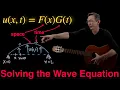 Solving the Wave Equation with Separation of Variables and Guitar String Physics