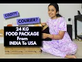 24 KG FOOD Package From INDIA TO USA Best COURIER SERVICE COST Garuda Vega Courier Experience