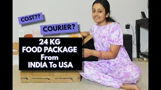 24 KG FOOD Package From INDIA TO USA Best COURIER SERVICE COST Garuda Vega Courier Experience