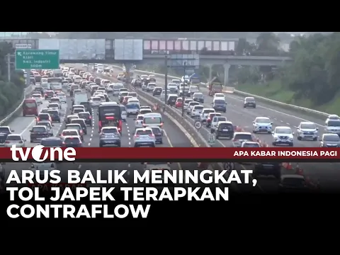 Arus Balik Lebaran 2025 di Gerbang Tol Cikampek Utama, Jawa Barat