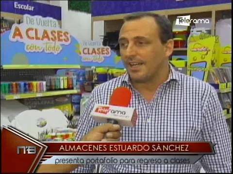 Almacenes Estuarto Sánchez presenta portafolio para regreso a clases