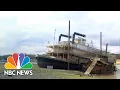 Download Lagu Mississippi River Low Water Levels Reveal Sunken Casino Riverboat MP3