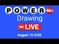 Powerball drawing live Results 10 August 2026 powerball drawing live today