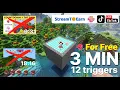 Free game for TikTok Live Streamer vs viewer Minecraft Bedrock box with TNT Tutorial StreamToEarn