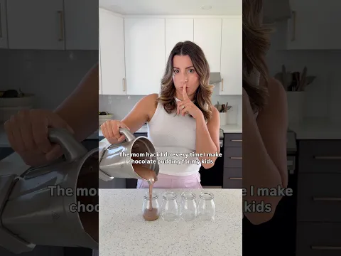 The mom hack I do every time I make chocolate pudding for my kids 🍫