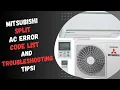 Mitsubishi split ac error code list and troubleshooting tips
