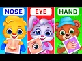 Body Parts Song For Children Kids Learn Different Body Parts Names with Lucas Friends
