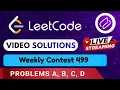 Leetcode Weekly Contest 499 Solutions A - D By Aftab Codehurdle