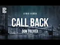 Don Toliver - Call Back