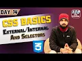 Mastering CSS Inline Internal and External Stylesheets Day 14