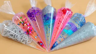 making galaxy slime with piping bags most satisfying slime video asmr