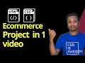 E commerce project design with HTML and CSS Bangla Tutorial