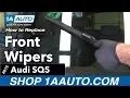 How to Replace Front Wipers 14-19 Audi SQ5