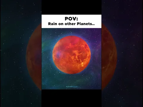 Earth vs Rain on Other Planets 💀 #space #earth #shorts