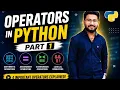 Python Operators Part 1 Arithmetic Assignment Comparison Logical Operators Python Tutorial