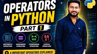Python Operators Part 1 Arithmetic Assignment Comparison Logical Operators Python Tutorial