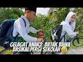 Lagu Gelagat anak2 batak pergi sekolah bawa basikal