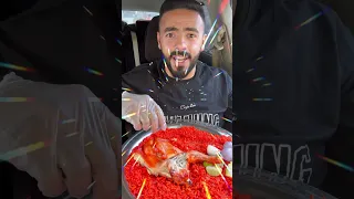 مندي دجاج  مندي دجاج  رز  اكل  الرجل الضخم دندنها