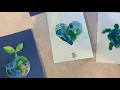 Earth Day Craft for Preschool - print coloring page on watercolor paper