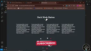 How to Create a Dark Mode Button with Simple JavaScript CSS
