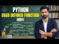 Python User Defined Functions def Explained Functions in Python for Beginners
