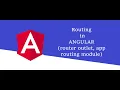 Routing in angular Angular routing Angular Tutorial
