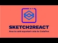 Sketch2React - How to add exported code to CodePen