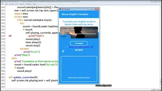 Morse Code Translator App made with Python