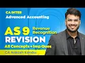 AS 9 Revision - Revenue Recognition With Questions CA Inter Advanced Accounts Aakash Kandoi