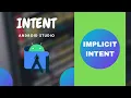 How to use implicit intent In Hindi Android Studio Implicit intent with example