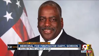 Memorial for firefighter Daryl Gordon