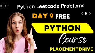 Python Placement Training Python Full Course 2024 Leetcode Coding Placementdrive