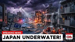 Japan in Flood Chaos Record Rain Turns Chiba Streets Into Rivers Thousands Trapped