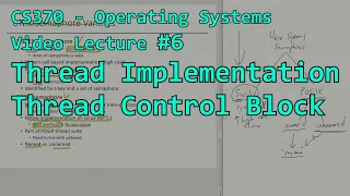 Thread implementation - Thread control block