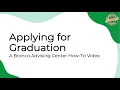 Applying for Graduation