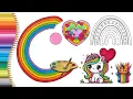 Coloring Rainbow Rainbow Unicorn Rainbow Heart Rainbow Coloring Pages Rainbow Coloring Compilation